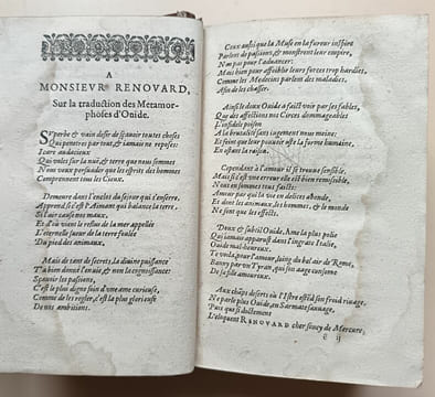 Élégie Pour Ovide - Les Métamorphoses d'Ovide - Le Jugement De Paris - XV Discours Sur Les Métamorphoses d'Ovide.. Ovide / Renouard, Nicolas ...