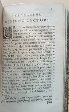L. A. Florus cum notis integris C. L. Salmasii et selectissimis variorum accurante S. M. D. C. additus etiam L. Ampelius ex Bibliotheca Cl. Salmasii.. ...