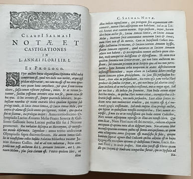 L. A. Florus cum notis integris C. L. Salmasii et selectissimis variorum accurante S. M. D. C. additus etiam L. Ampelius ex Bibliotheca Cl. Salmasii.. ...