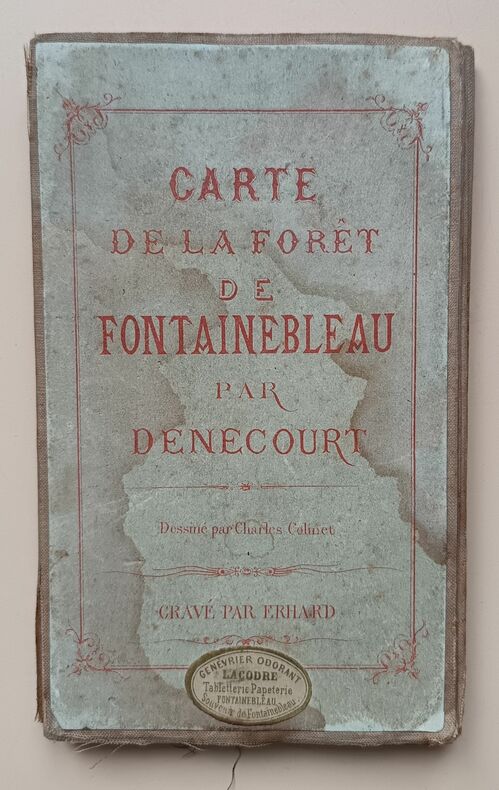 Carte de la forêt de Fontainebleau.  . Dénécourt, Claude-François / Colinet, Charles