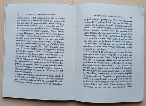 Le Testament politique de Hitler - Notes recueillies par Martin Bormann - Préface de H.R. Trevor-Roper - Commentaires de André François-Poncet - ...
