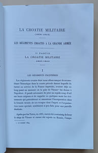 La Croatie militaire (1809-1813) : Les régiments croates à la Grande Armée.