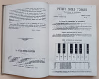 Petite école d'orgue ou harmonium en 2 parties + 200 pièces brèves pour orgue ou harmonium en 2 volumes.