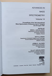 Advances in Mass Spectrometry. (volume 14)