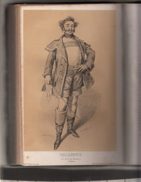Galerie illustrée des célébrités contemporaines.Texte par une société de gens de lettres, dessins par Eustache Lorsay, lithographies par Collette :- ...