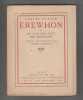 Erewhon, ou, de l'autre côté des montagnes.traduction de Valery Larbaud. BUTLER (S.).