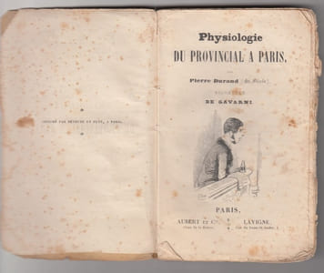 Physiologie du Provincial à Paris .
