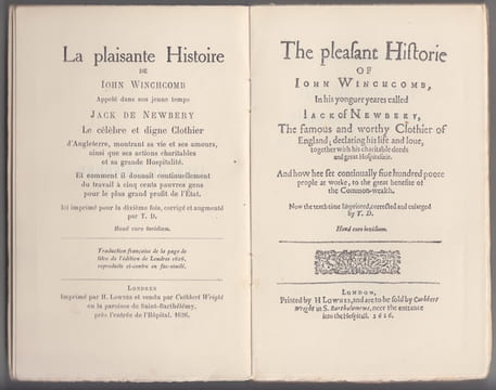 Jack de Newbury, Thomas de Reading. DELONEY (Thomas)