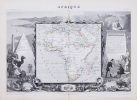 AFRIQUE ,Carte : DRESSEE EN 1845 par COMBETTE  . LEVASSEUR V.