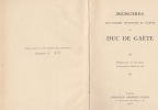 Mémoires, souvenirs, opinions et écrits.tome1,seul;Fac-similé de l'éd. de Paris 1826.. Gaudin, Martin Michel Charles (duc de Gaëte)
