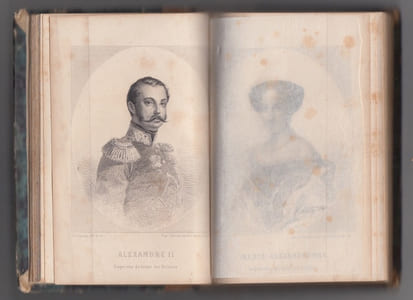 Portraits historiques au dix-neuvieme siecle : Napoleon III,ALEXANDRE II,Le General CAVAIGNAC,La duchesse d'Orléans, le marquis DELCARRETTO ex-ministre du roi de Naples,