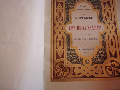 Les Beaux-Arts. Illustration des arts et de la littérature: 1843-1844: premier,deuxieme volume;. BEAUX-ARTS (LES) / collectif,