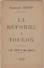 La Réforme à Toulon (de 1553 à nos jours). DAVIN Emmanuel 
