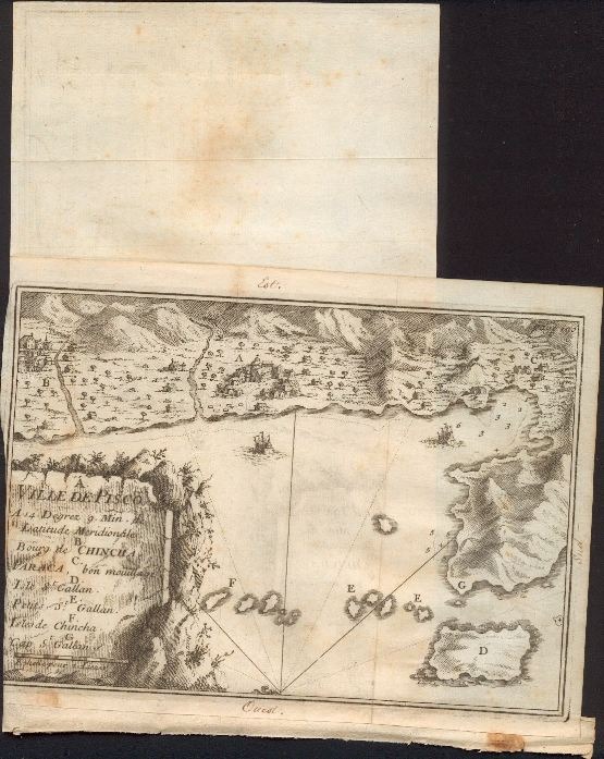 carte marine mouillage de Pisco et des îles Chincha ( îles Ballista, îles Blanca ) ; carte des îles Chincha ( Chincha du nord, Chincha du milieu, ...