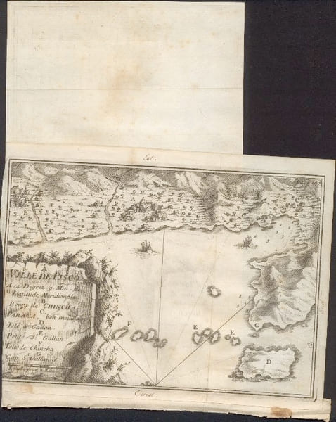 carte marine mouillage de Pisco et des &icirc;les Chincha ( &icirc;les Ballista, &icirc;les Blanca ) ; carte des &icirc;les Chincha ( Chincha du nord, Chincha du milieu, ...