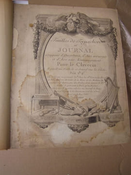 Feuilles de Terpsichore, ou Journal composé d'ouvertures, d'airs arrangés et d'airs avec accompagnement pour le clavecin. année 2, du no. 1 a 52 - ...