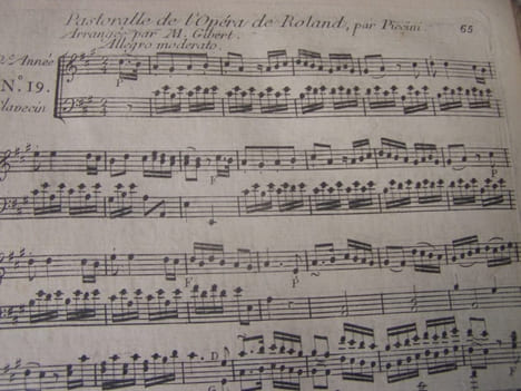 Feuilles de Terpsichore, ou Journal composé d'ouvertures, d'airs arrangés et d'airs avec accompagnement pour le clavecin. année 2, du no. 1 a 52 - ...