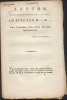  -LETTRE D'UN CONSTITUANT DE L'AN VIII au citoyen R..M.. . C. 