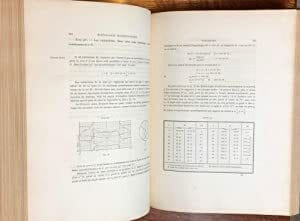 Minéralogie micrographique, Roches eruptives francaises,complet en 2 volumes texte et planches,relié avec Fossiles caractéristiques des terrains ...