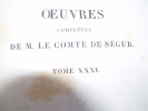 OEUVRES COMPLETES - . COMTE DE SEGUR - 