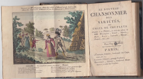 Le nouveau chansonnier des varietes ou Choix de couplets chantés à ce théâtre et tirés des pièces de MM. Armand Gouffé, Brazier, de Rougemont... etc 1825