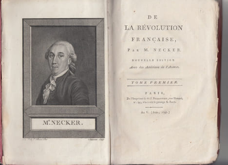 DE LA REVOLUTION FRANCAISE. (NOUVELLE ED. AVEC DES ADDITIONS DE L'AUTEUR. AN V., (JUIN 1797). tome 1 seul.. NECKER M