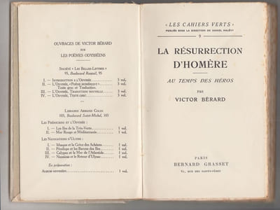 LA RESURECTION D'HOMERE AU TEMPS DES HEROS