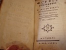 Oeuvres complettes de M. le C. de BERNIS de l'Académie Françoise. Dernière Edition. . BERNIS (François-Joachim de Pierres, Comte de)