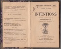 Intentions. Traduction, preface et notes de J. Joseph-Renaud.. Wilde, Oscar