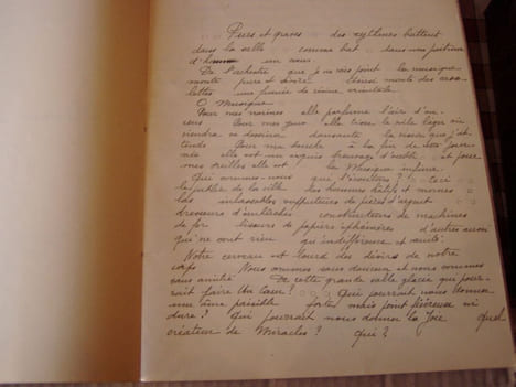 ISADORA DUNCAN fille de Promethée,proses,manuscrit autographe original a l’encre avec corrections. Divoire Fernand
