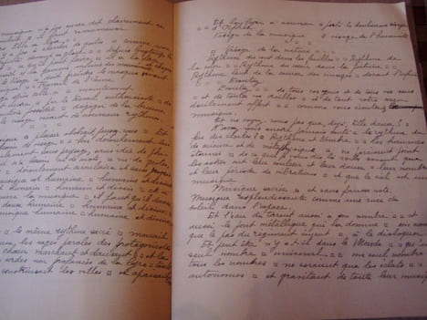 ISADORA DUNCAN fille de Promethée,proses,manuscrit autographe original a l’encre avec corrections. Divoire Fernand