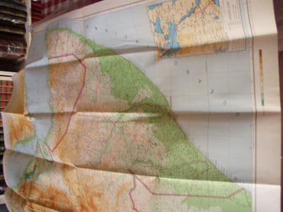 CARTA GEOGRAFICA DELL' AFRICA ORIENTALE (Eritrea, Somalia, Abissinia "Etiopia")