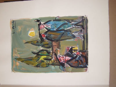 Lorenzaccio GOUACHES ORIGINALES DE YVETTE ALDE