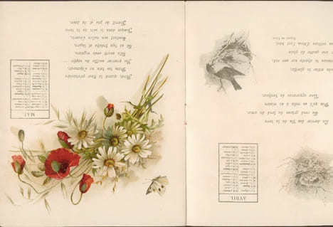 CALENDRIER Alfred de MUSSET 1899. MUSSET Alfred de.