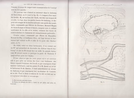La cité de Carcassonne (Aude) . VIOLLET LE DUC