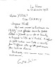 lettre manuscrite autographe signée,datée noel 1968,une page IN4. SALMON André