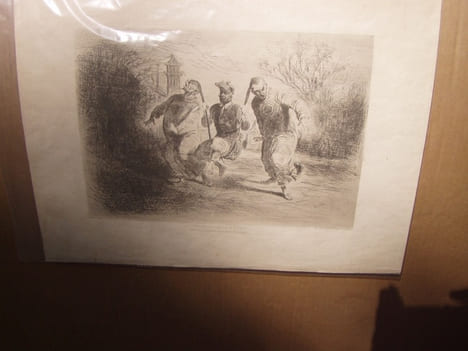 UNE PROMENADE A PEKIN - EAU-FORTE Estampe originale. Cham, (Pseud. d' Amédée Charles Henri de Noé)