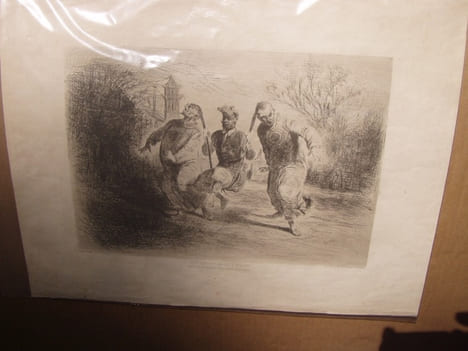 UNE PROMENADE A PEKIN - EAU-FORTE Estampe originale. Cham, (Pseud. d' Amédée Charles Henri de Noé)