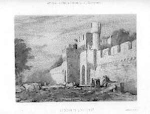 REMPARTS D’ AVIGNON. LAURENS J.-B.(GRAVURE) 