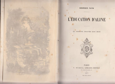 L'Education d'Aline,65 dessins graves sur bois.