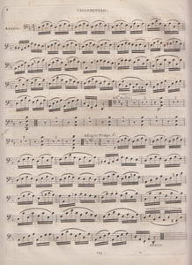 SERENADE EN TRIO pour Violon,Alto et Violoncelle composee par Louis Van Beethoven