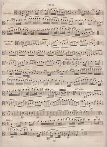 SERENADE EN TRIO pour Violon,Alto et Violoncelle composee par Louis Van Beethoven