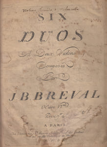 Six duos a deux violons,oeuvre 6