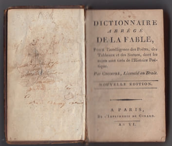 Dictionnaire abrege de la fable pour l'intelligence des poetes, des tableaux & des statues, dont les sujets sont tires de l'histoire poetique.