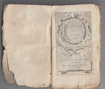Almanach des Muses 1765 ou Choix des Poesies fugitives de 1764 - 2eme edition -