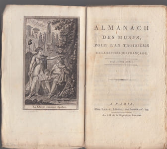 Almanach des Muses, pour l'an troisieme de la Republique Francaise, 1795 (vieux style).