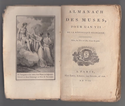 Almanach des muses 1799 pour l' an VII ou Choix des Poesies fugitives de 1798 -. Almanach des muses