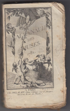 Almanach des Muses 1782 ou Choix des Poesies fugitives de 1781 -. Almanach des Muses