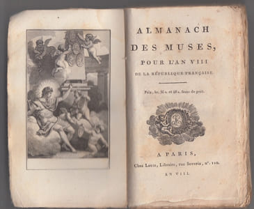 Almanach des Muses 1800 ou Choix des Poésies fugitives de 1799 -