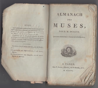 Almanach des Muses 1806 ou Choix des Poesies fugitives de 1805 -